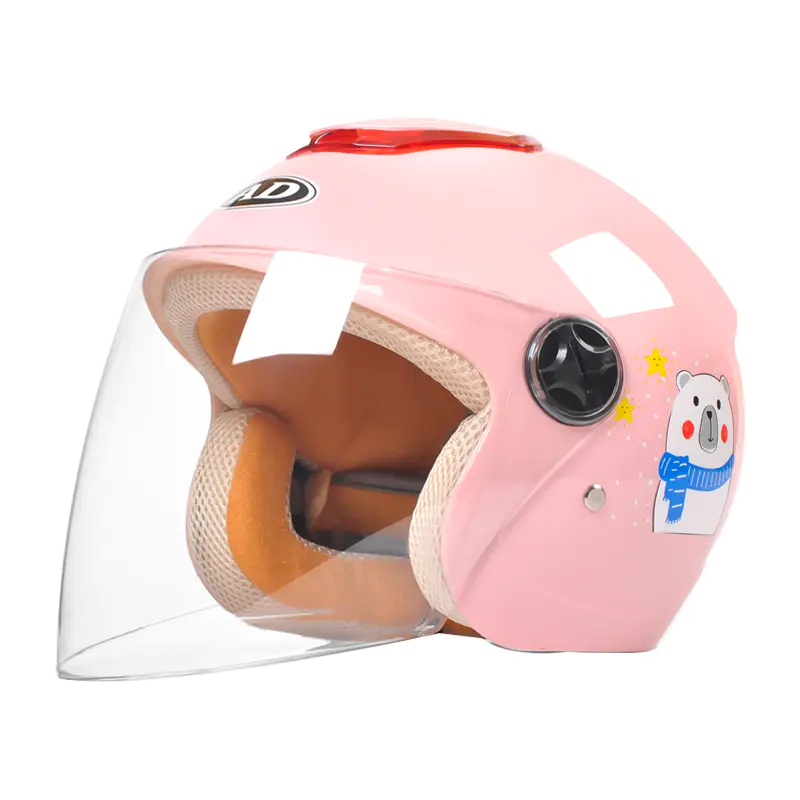 703 ABS Kids Open Face Motorcycle Helmet หมวกกันน็อควิบากลายการ์ตูน